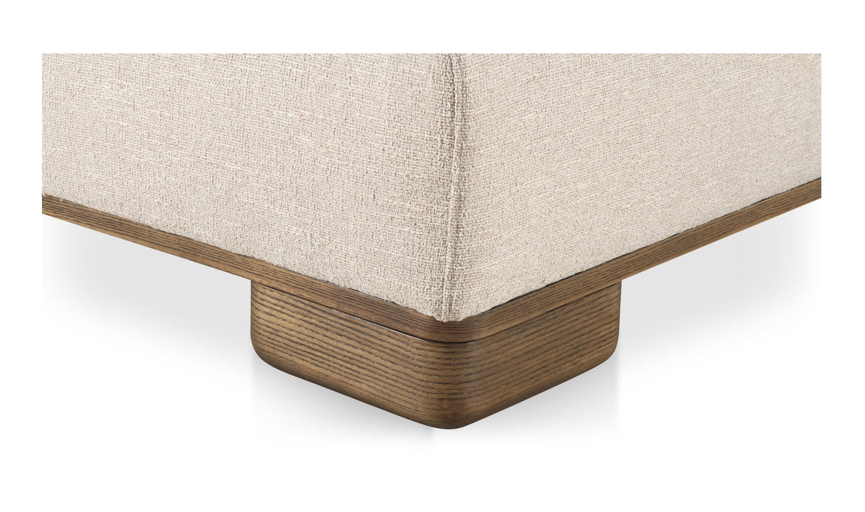 June Sofa Oatmeal by Moe's Home at Eve Furniture