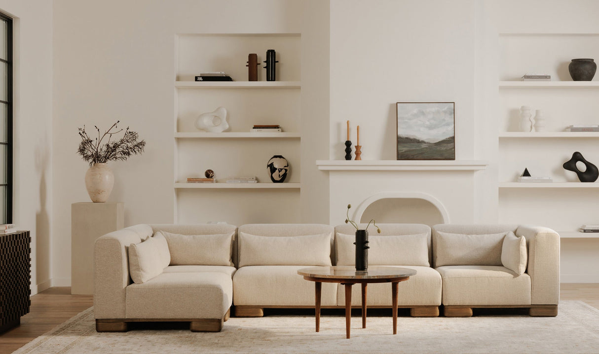 June Sofa Oatmeal by Moe's Home at Eve Furniture