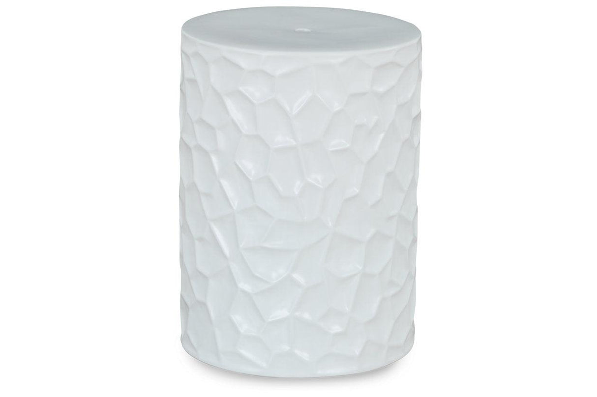 Jungrove White Stool by Ashley at Eve Furniture