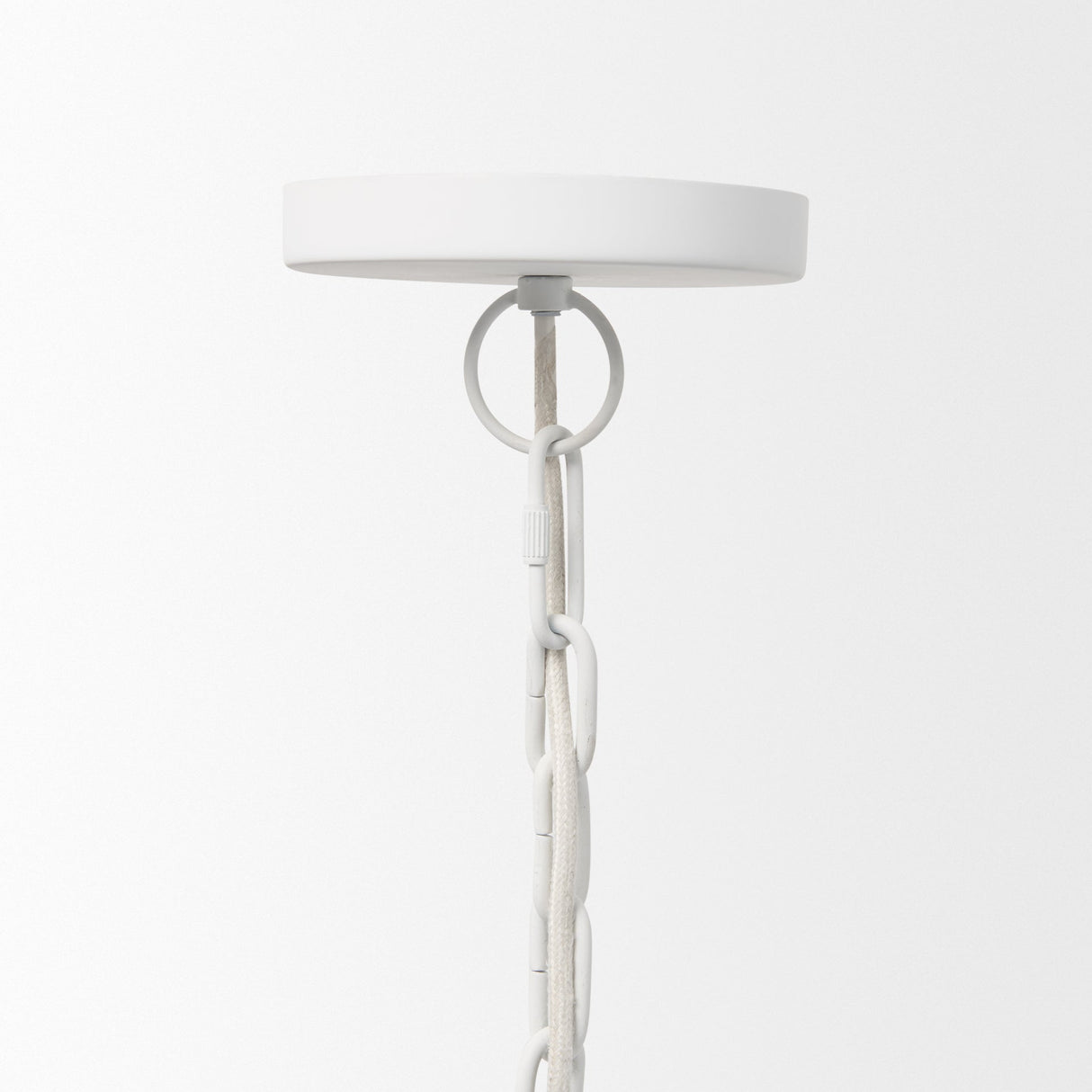 Juniper 24" Round White Dome Pendant Light by Mercana at Eve Furniture