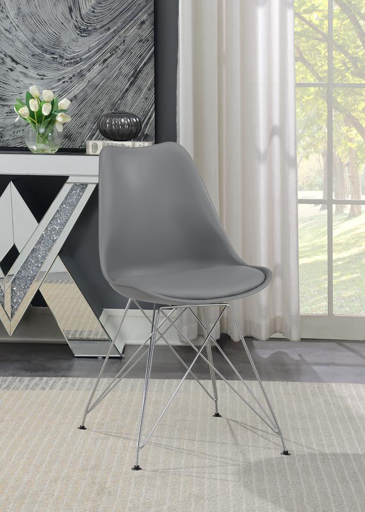 Juniper Gray Upholstered Side Chairs, Set of 2 by Coaster at Eve Furniture
