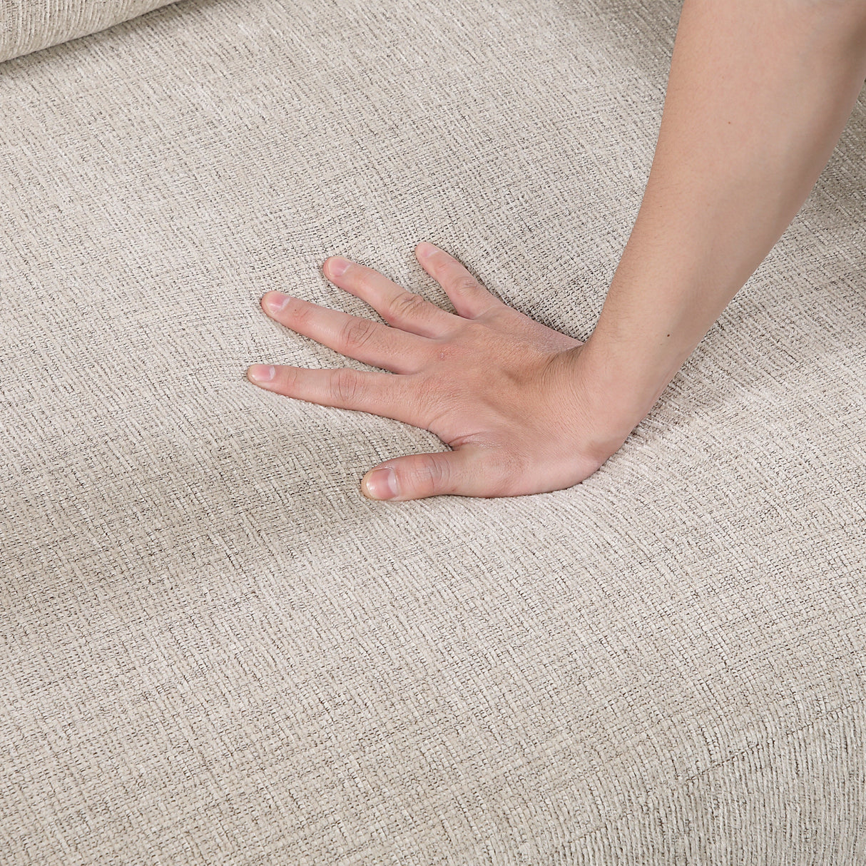 Juniper Taupe Chenille 2-Piece Sectional with Left Chaise by Homelegance at Eve Furniture