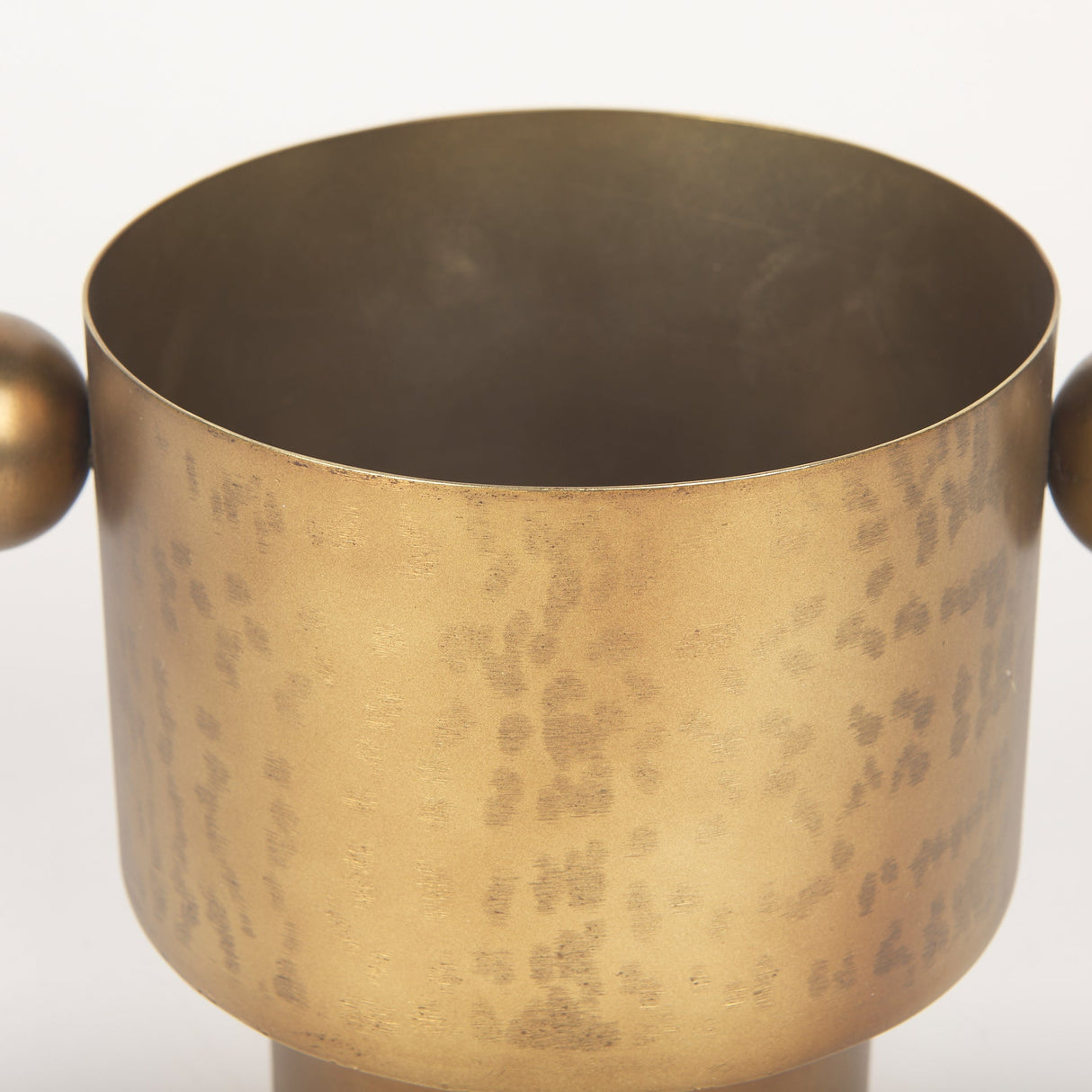 Juno 6.5H Medium Gold Iron Medium Vase by Mercana at Eve Furniture