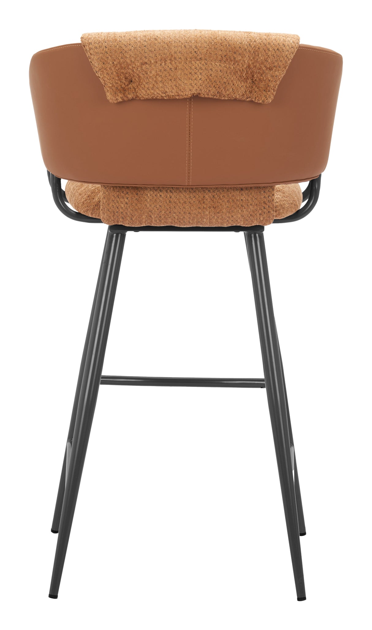 Juno Brown Barstool (Set of 2) by Zuomod at Eve Furniture