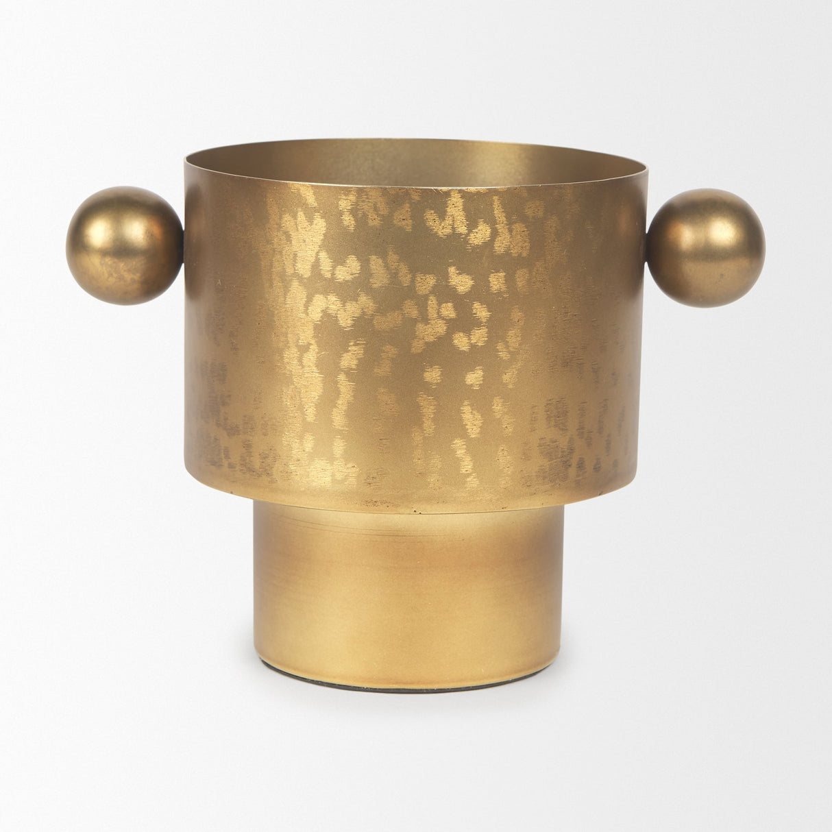 Juno Medium Gold Iron Medium Vase by Mercana at Eve Furniture
