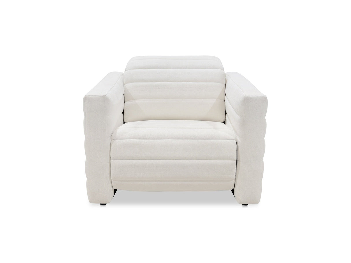 Juno Off White Power Recliner Chair by Moe's Home at Eve Furniture