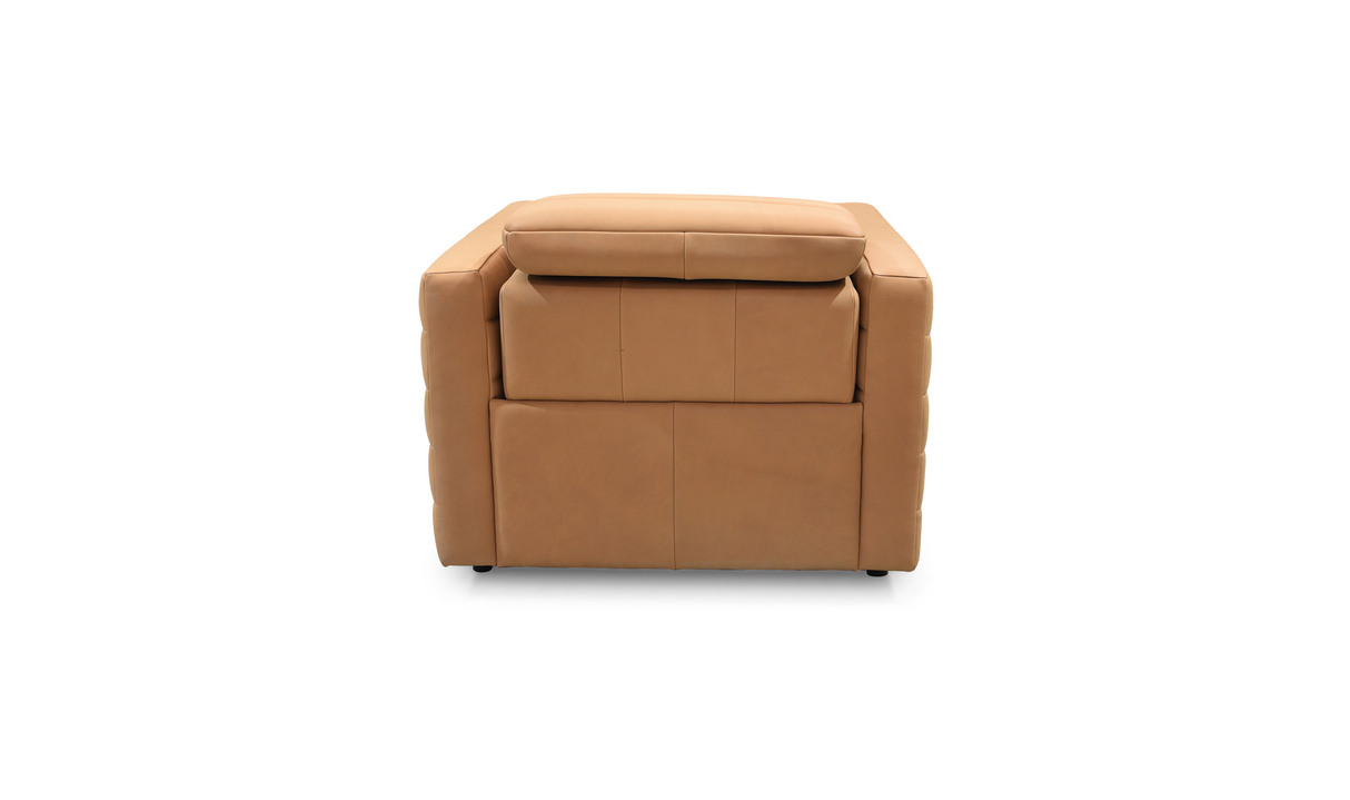 Juno Power Recliner Chair Tan Leather by Moe's Home at Eve Furniture