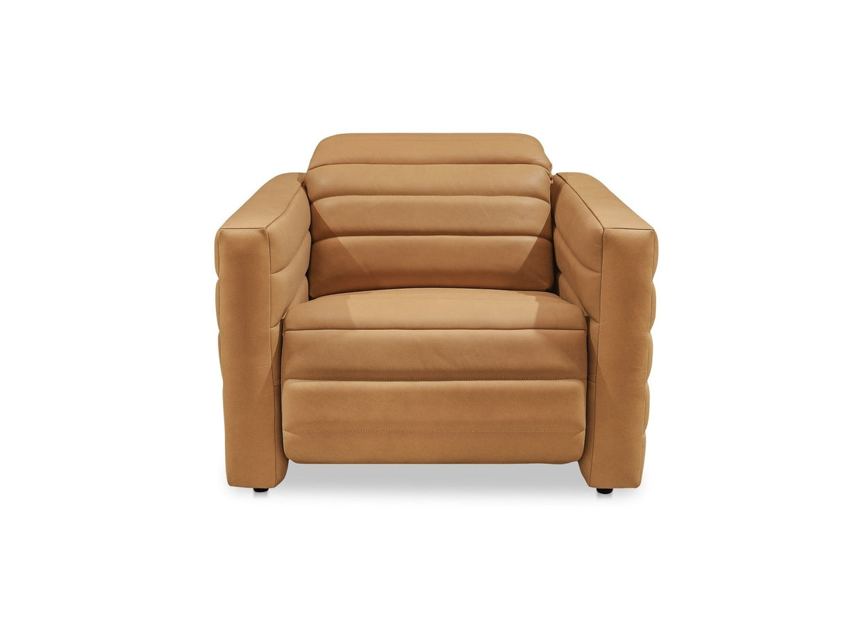 Juno Tan Leather Power Recliner Chair by Moe's Home at Eve Furniture