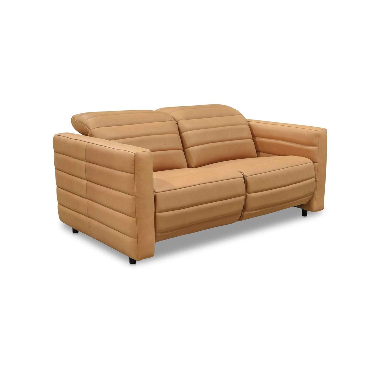 Juno Tan Leather Power Recliner Sofa