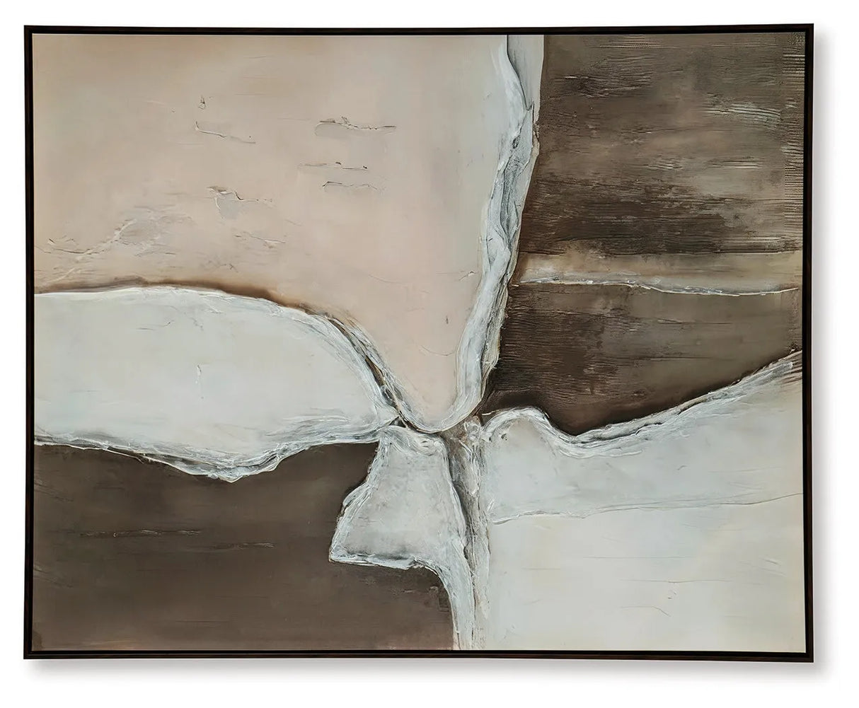 Junward Brown/Tan/White Wall Art by Ashley at Eve Furniture
