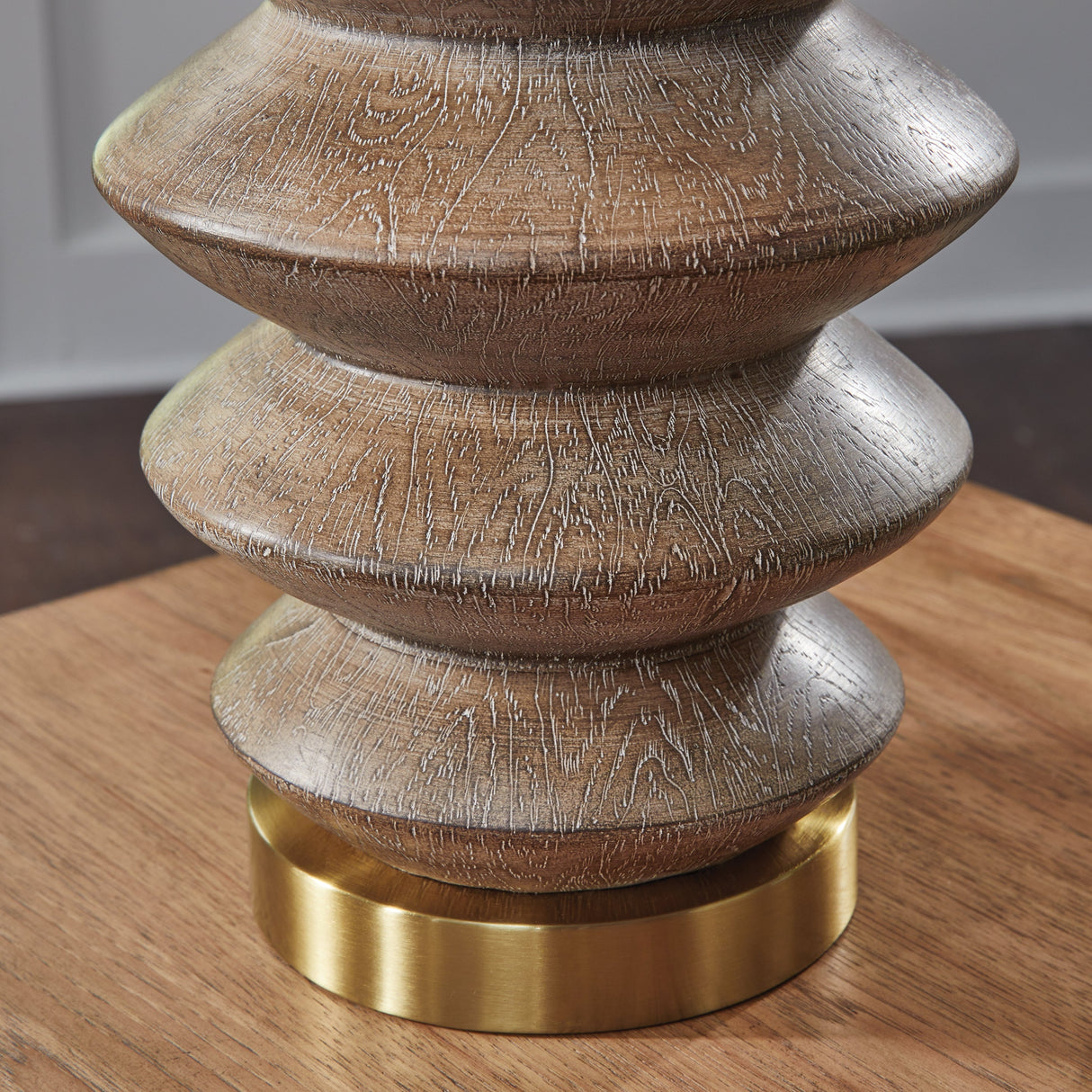 Jyllyard Brown/Gold Finish Table Lamp by Ashley at Eve Furniture