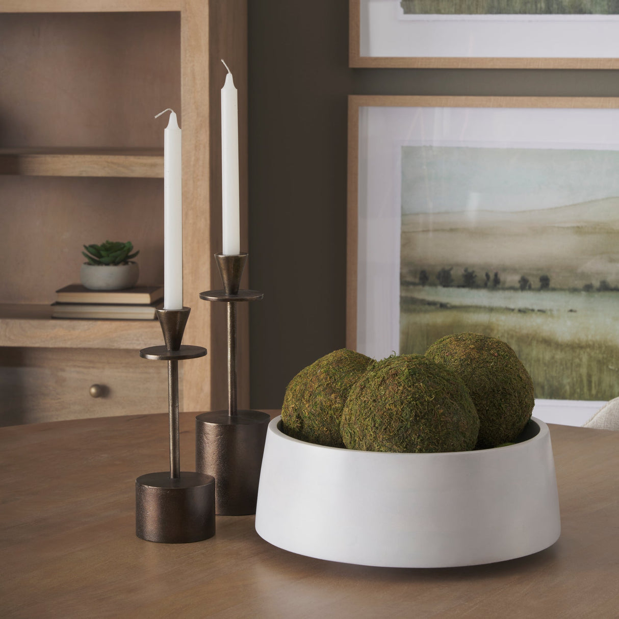 Kadara White Washed Solid Wood Decorative Bowl by Mercana at Eve Furniture