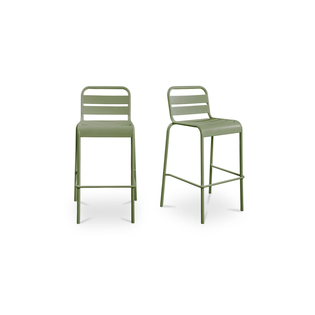 Kade Green Outdoor Bar Stool (Set of 2) by Moe's Home at Eve Furniture
