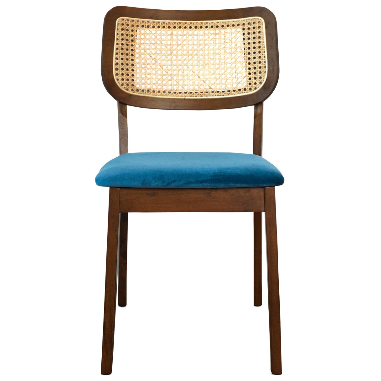 Kaden Navy Blue Velvet Dining Chair (Set Of 2) by Ashcroft Imports at Eve Furniture