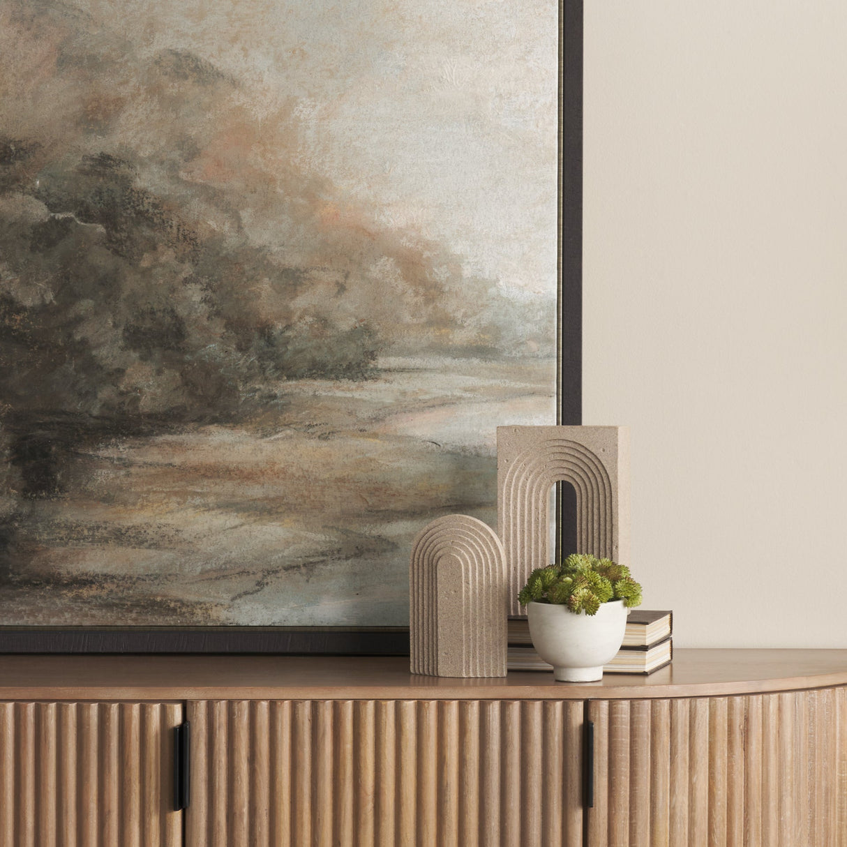 Kael Resin Textured Concrete Gray Decorative Object by Mercana at Eve Furniture