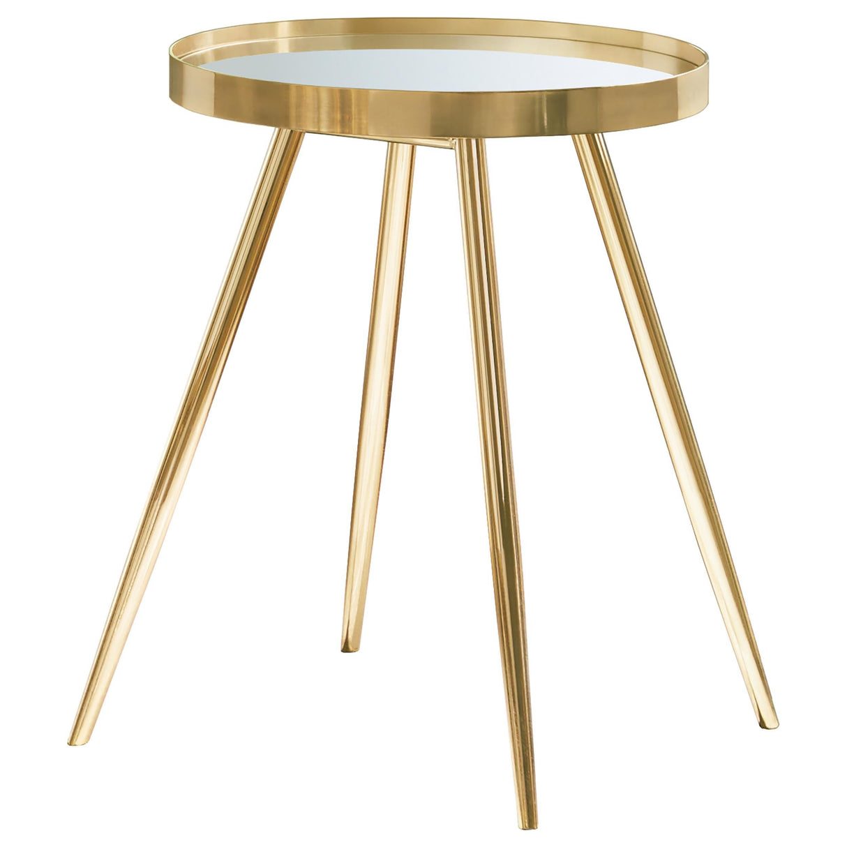 Kaelyn Gold 3-Piece Round Coffee and End Table Set by Coaster at Eve Furniture