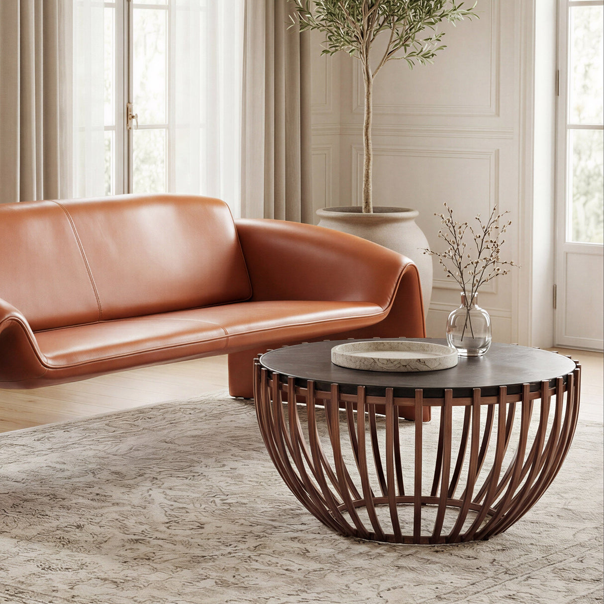 Kafig Bronze Coffee Table by Zuomod at Eve Furniture