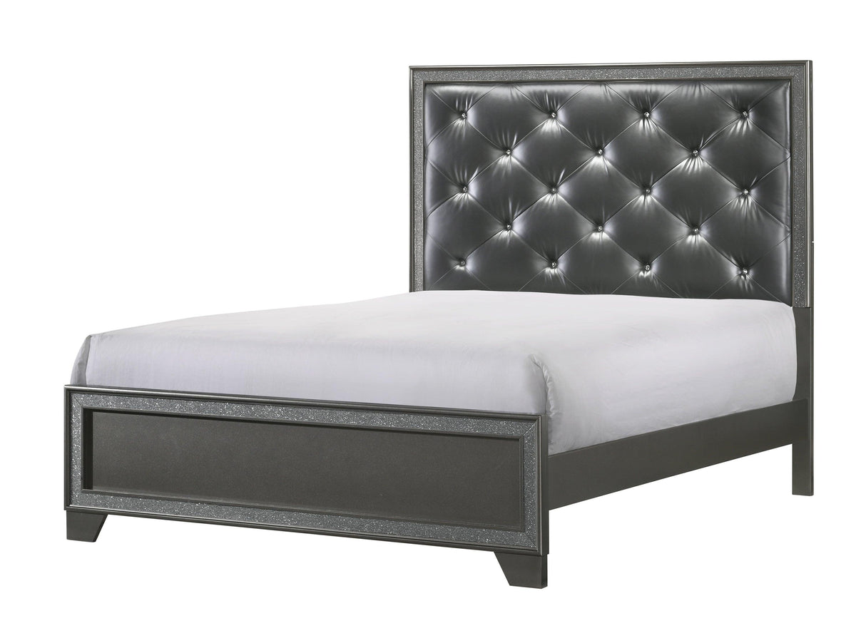Kaia Gray Panel Bedroom Set by Crown Mark at Eve Furniture