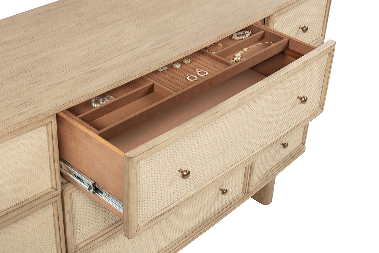 Kailani Beige Oak 4-Piece California King Bedroom Set by Coaster at Eve Furniture