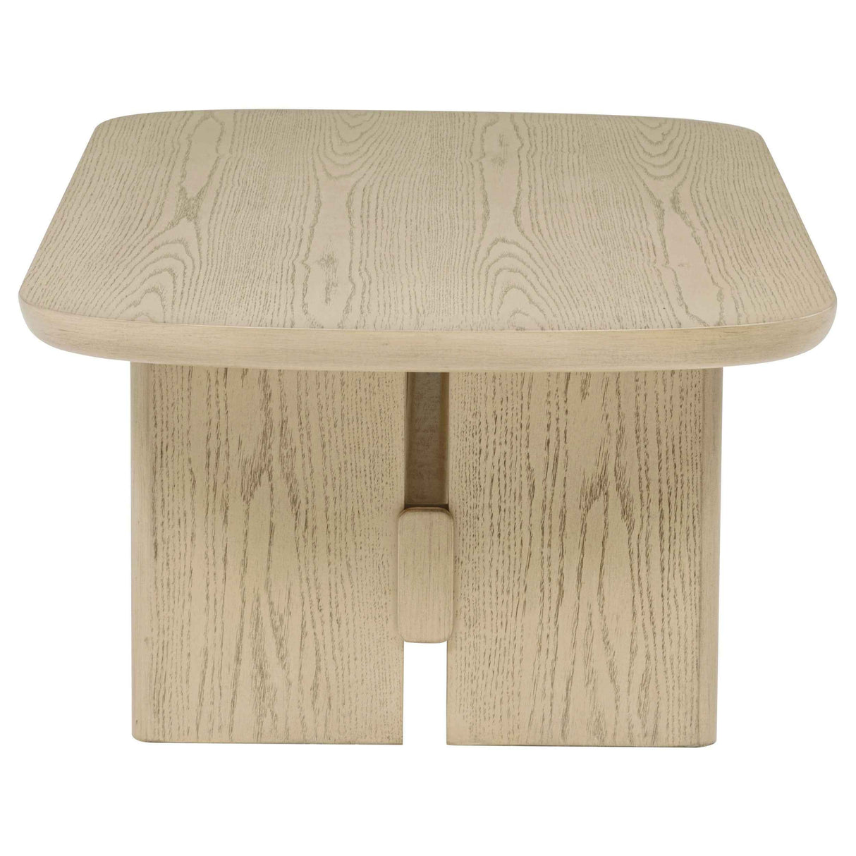 Kailani Beige Oak Coastal Rectangular Cocktail Coffee Table by Coaster at Eve Furniture