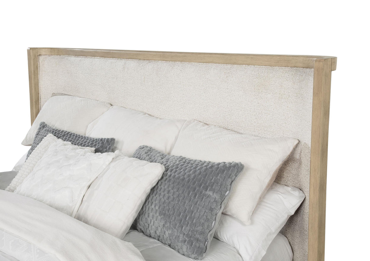 Kailani Beige Oak Wingback Queen Platform Bed by Coaster at Eve Furniture