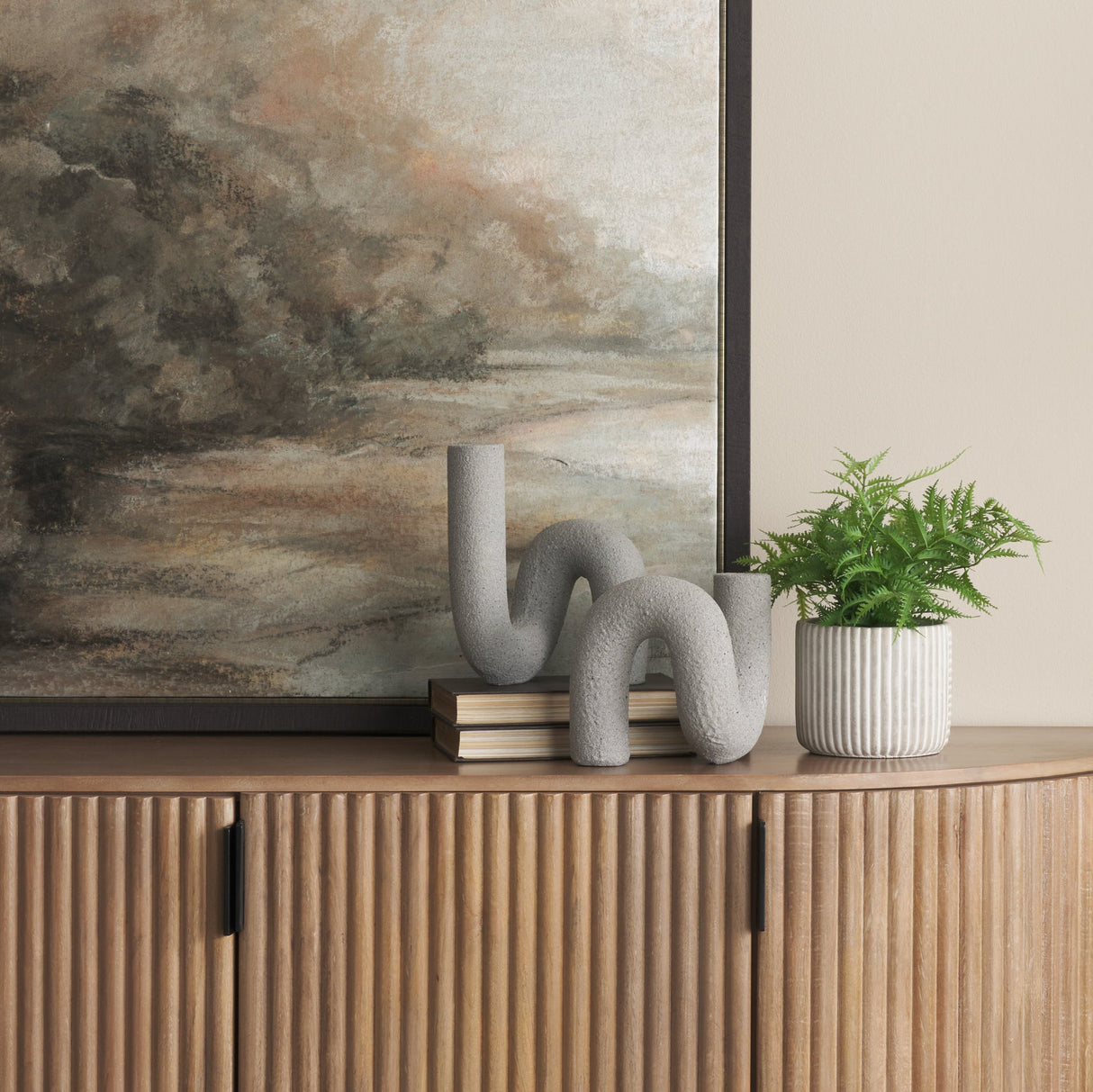 Kailyn Resin Textured Concrete Gray Decorative Object by Mercana at Eve Furniture
