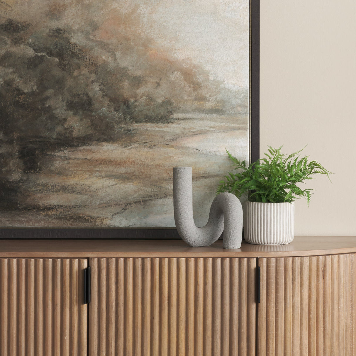 Kailyn Resin Textured Concrete Gray Decorative Object by Mercana at Eve Furniture