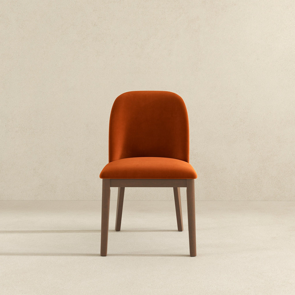 Kaitlyn Burnt Orange Velvet Dining Chair (Set Of 2) by Ashcroft Furniture at Eve Furniture
