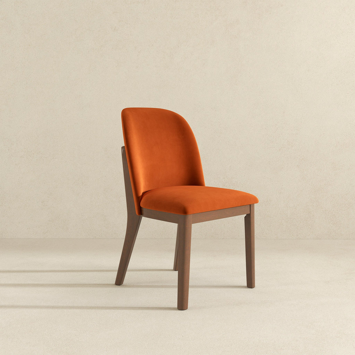 Kaitlyn Burnt Orange Velvet Dining Chair (Set Of 2) by Ashcroft Furniture at Eve Furniture