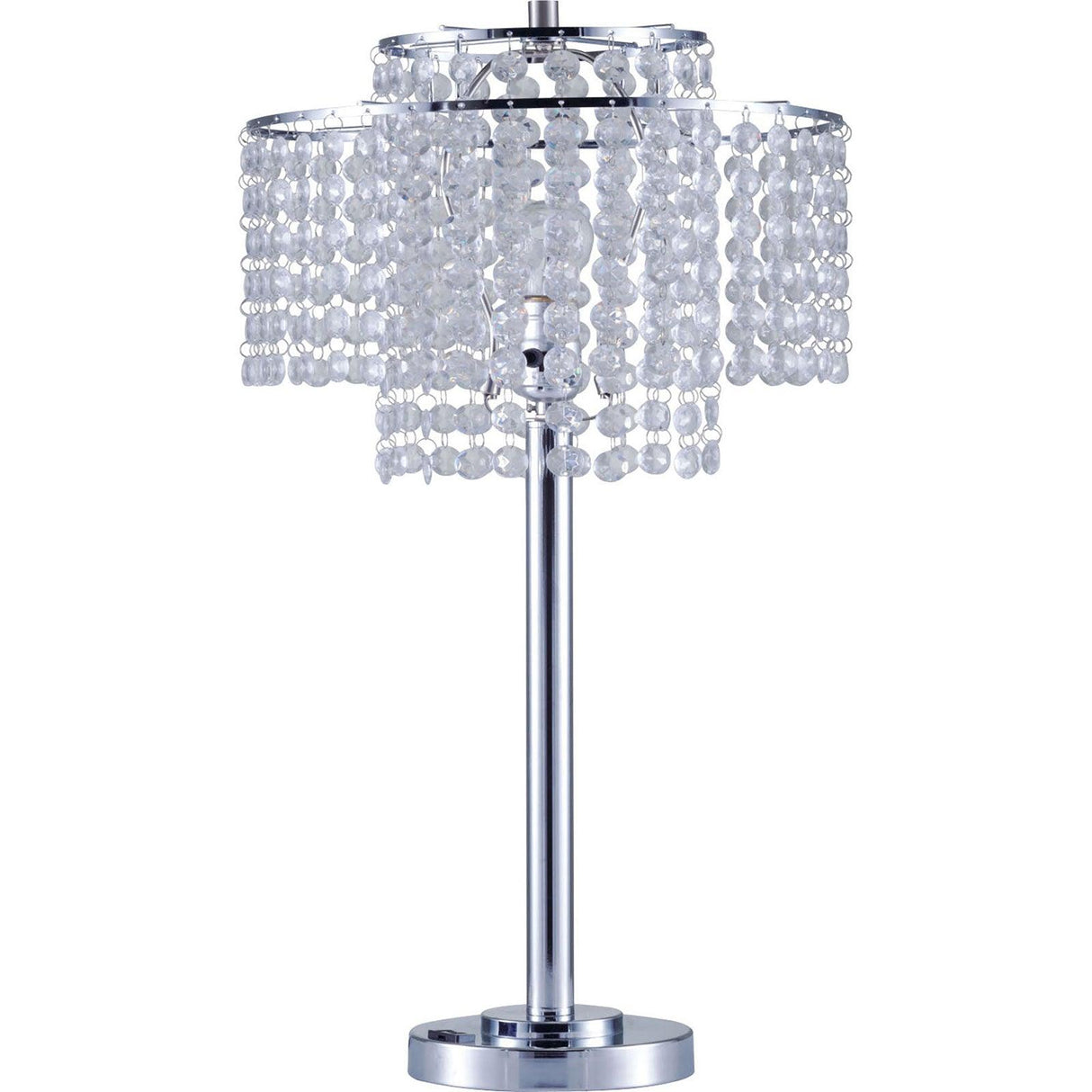 Kaitlyn Chrome Table Lamp by Furniture of America at Eve Furniture