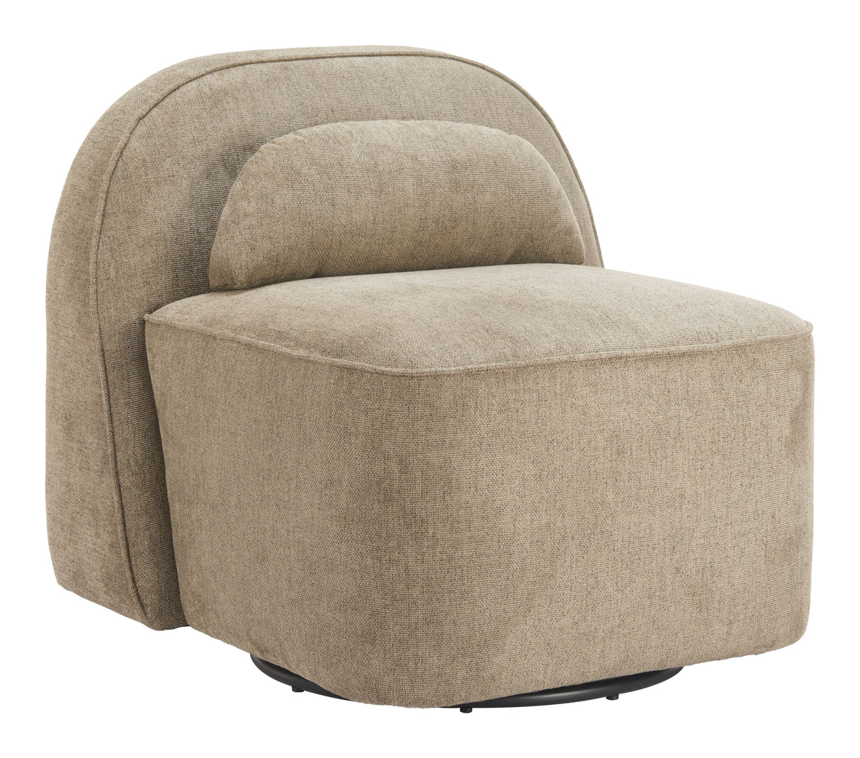 Kakao Olive Brown Swivel Chair by Zuomod at Eve Furniture