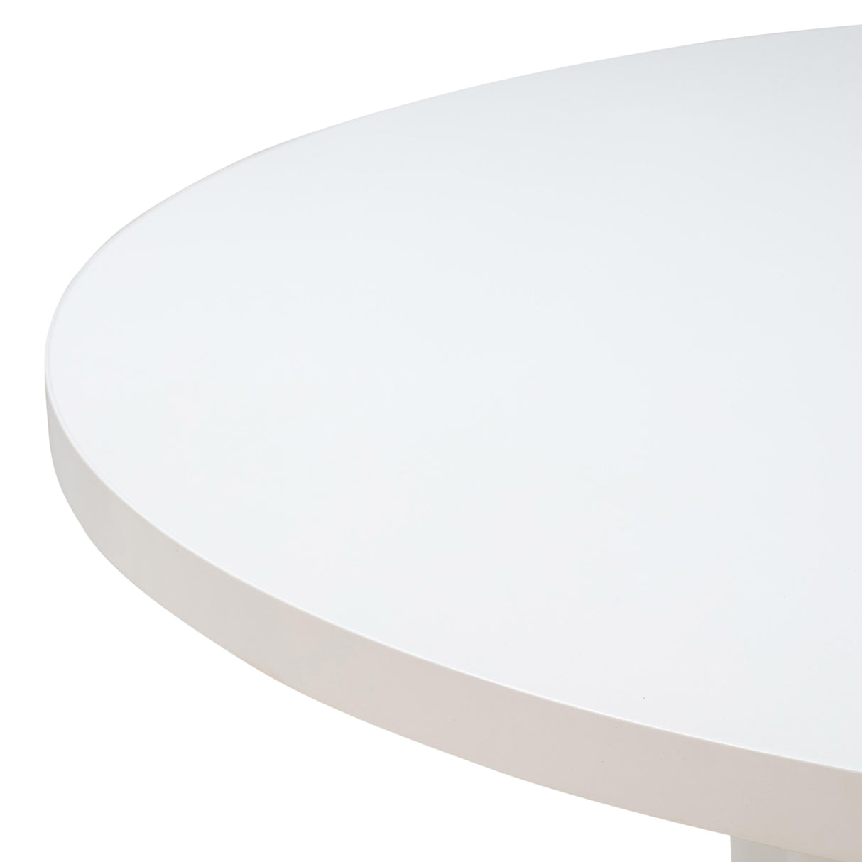 Kali White 55" Round Dining Table by TOV Furniture at Eve Furniture