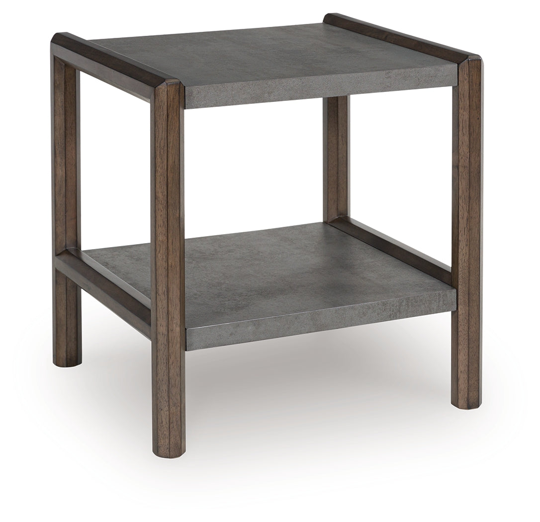 Kallenny Brown/Gray End Table by Ashley at Eve Furniture