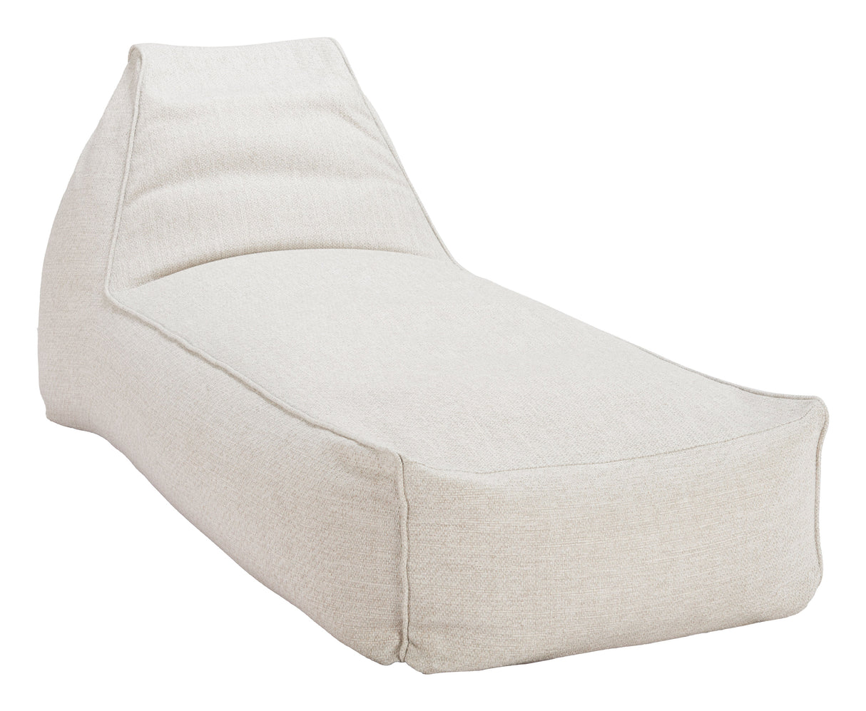 Kalm Beige Outdoor Chaise Lounge by Zuomod at Eve Furniture