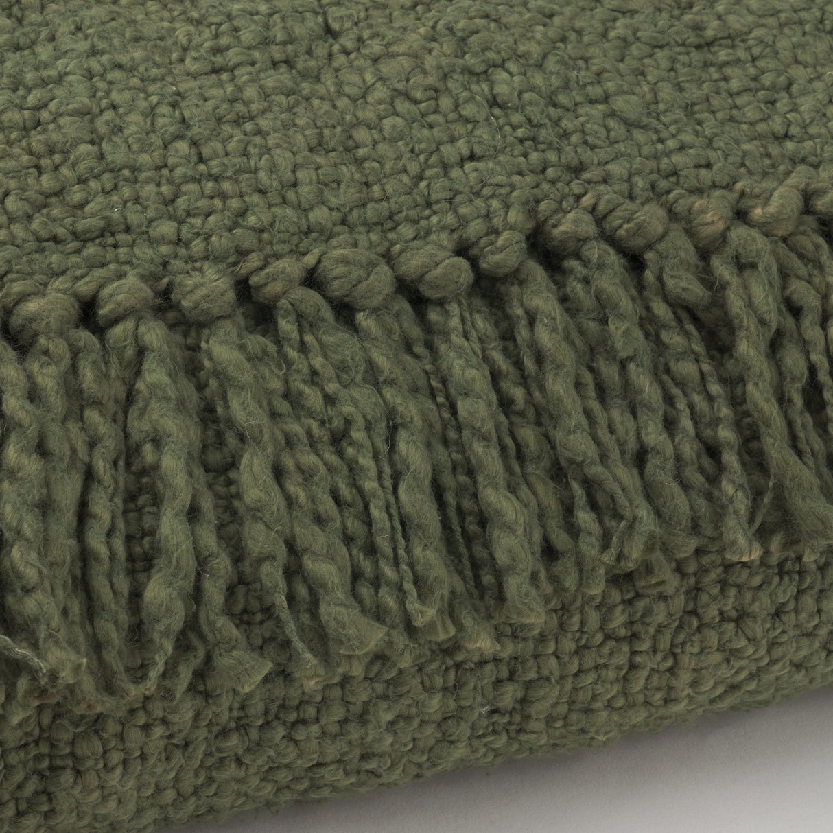 Kambal Evergreen Woven Cotton Throw Blanket by Mercana at Eve Furniture