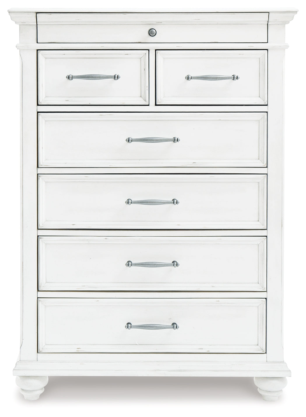 Kanwyn Whitewash Storage Panel Bedroom Set by Ashley at Eve Furniture
