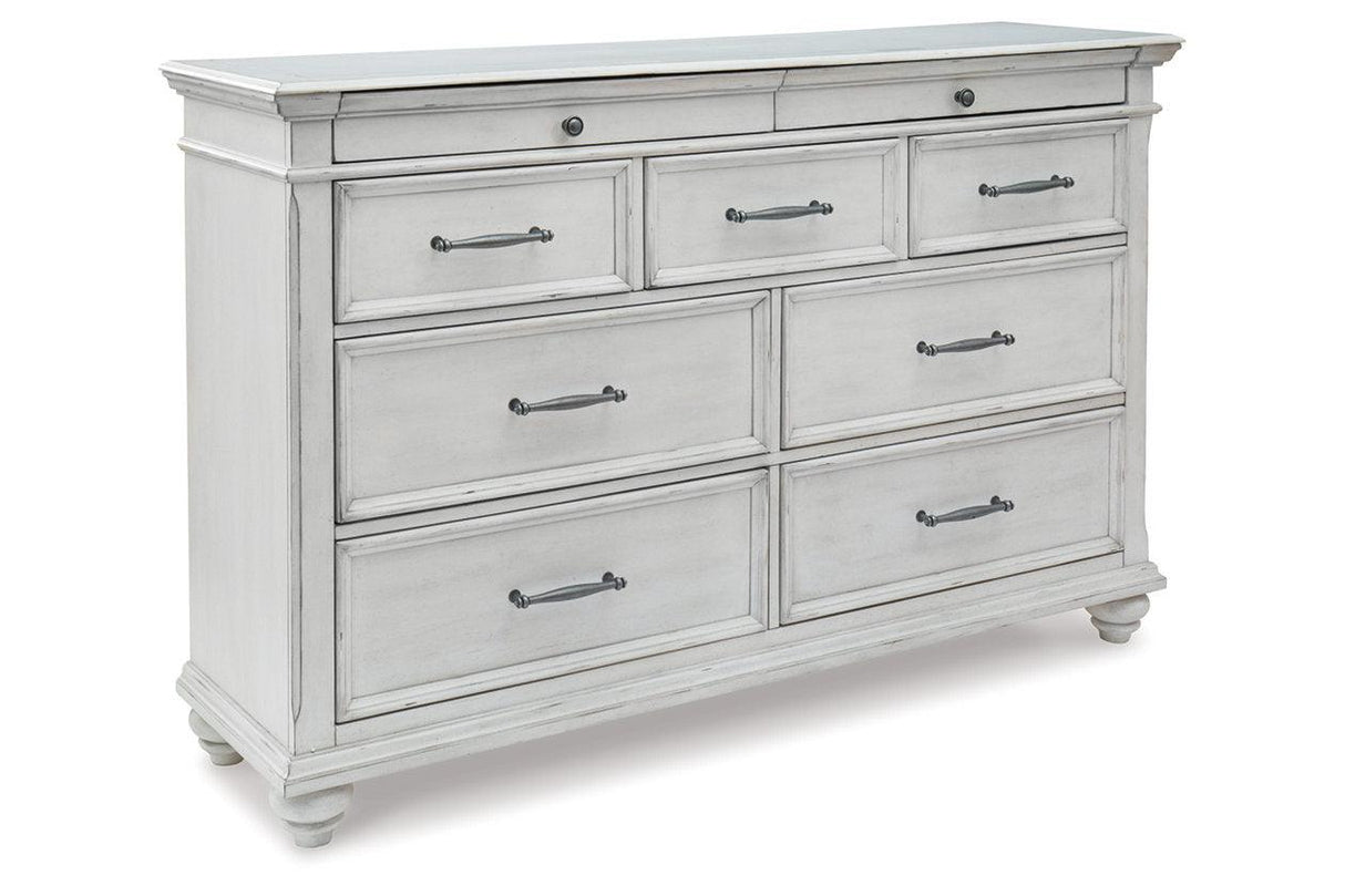 Kanwyn Whitewash Dresser by Ashley at Eve Furniture