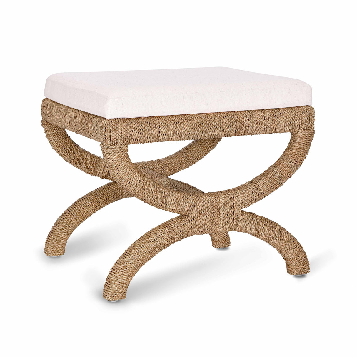 Kappa Natural Rattan Stool by TOV Furniture at Eve Furniture