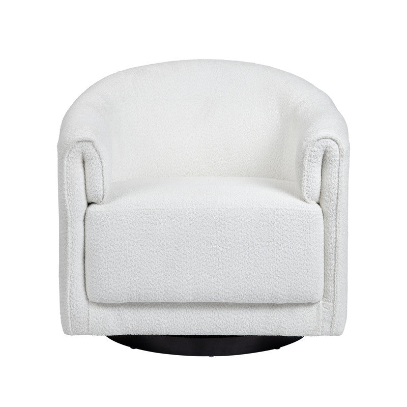 Kara Cream/Black Accent Chair by Crestview at Eve Furniture