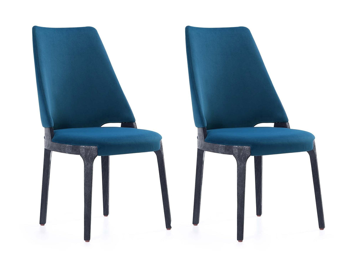 Kara Dining Side Chair in Blue (set of 2) by Manhattan Comfort at Eve Furniture