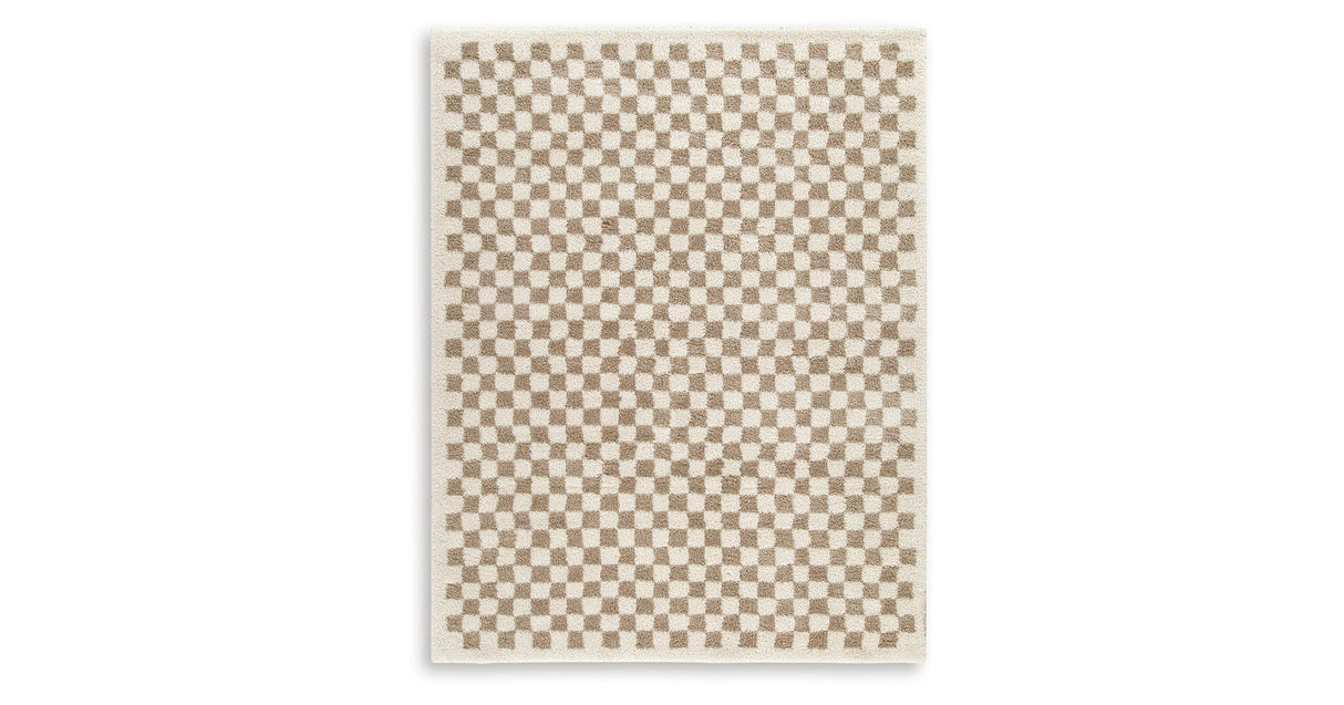 Karamen Taupe/Ivory Large Rug by Ashley at Eve Furniture