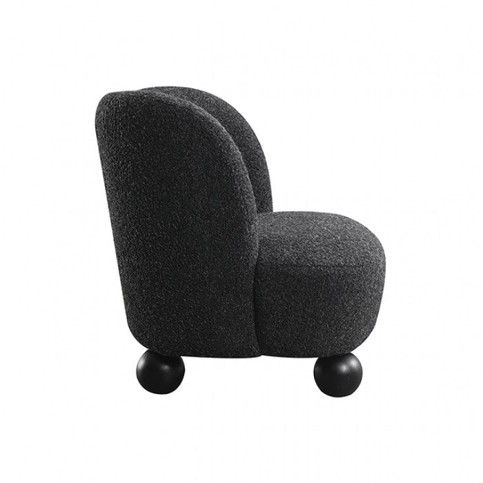 Karey Caviar Black Accent Chair by Furniture of America at Eve Furniture