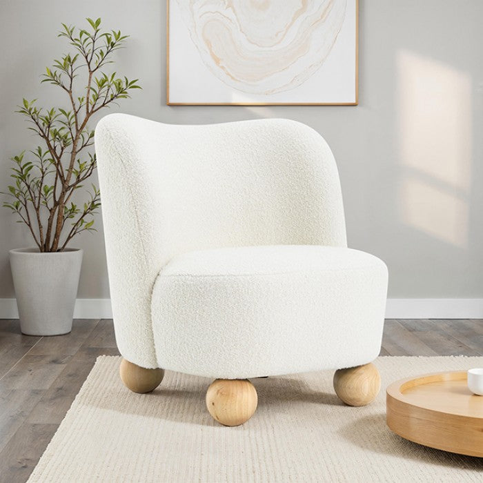 Karey White Accent Chair by Furniture of America at Eve Furniture