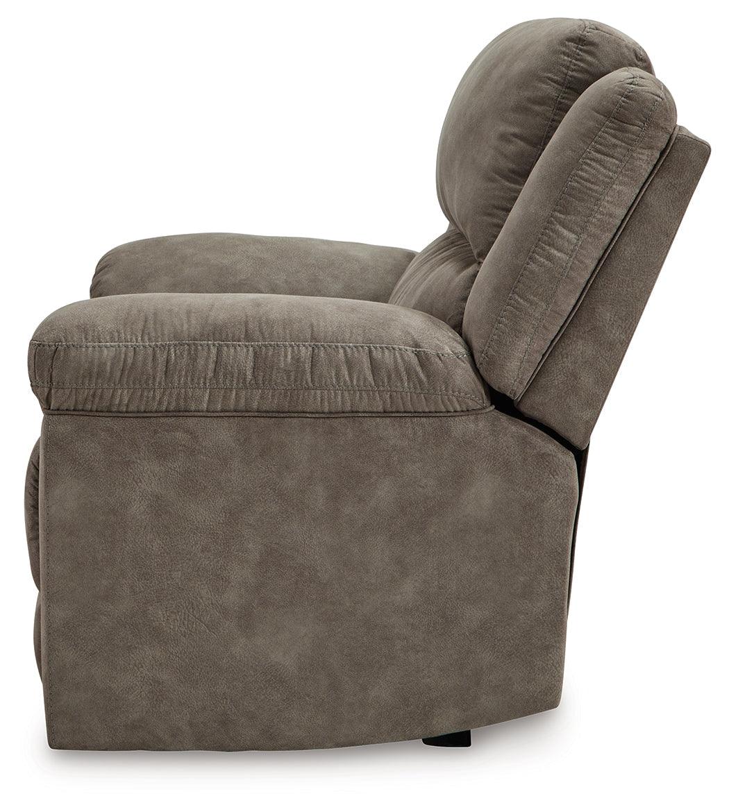 Kargin Fossil Oversized Manual Recliner by Ashley at Eve Furniture