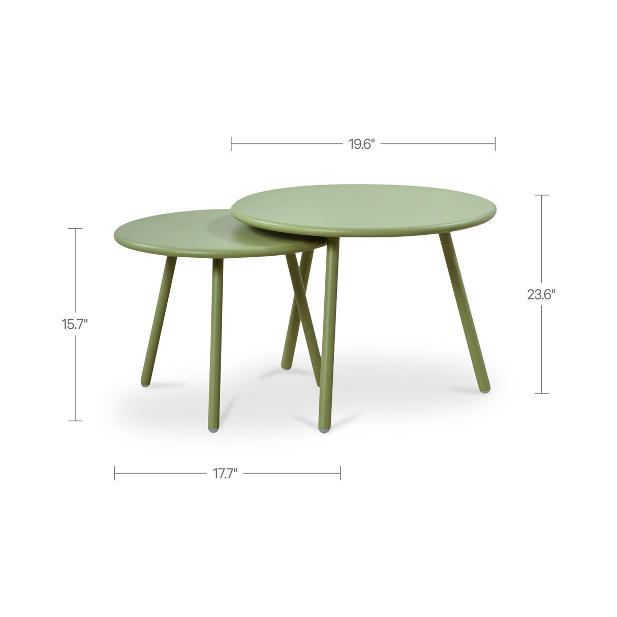 Kari Green Outdoor Nesting Coffee Table by Moe's Home at Eve Furniture