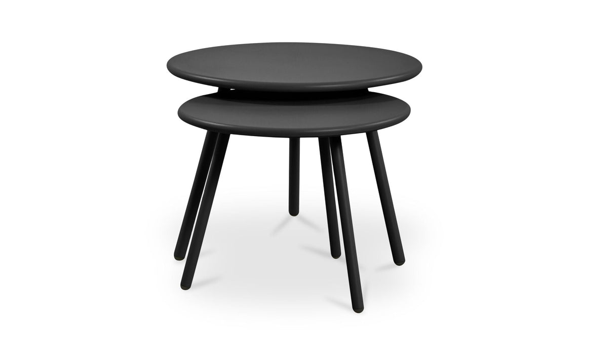 Kari Outdoor Nesting Coffee Table Black by Moe's Home at Eve Furniture
