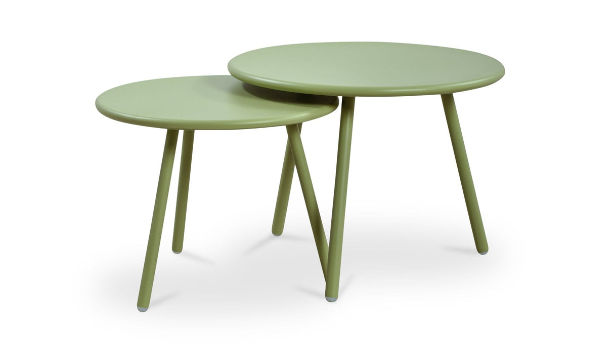 Kari Outdoor Nesting Coffee Table Green by Moe's Home at Eve Furniture