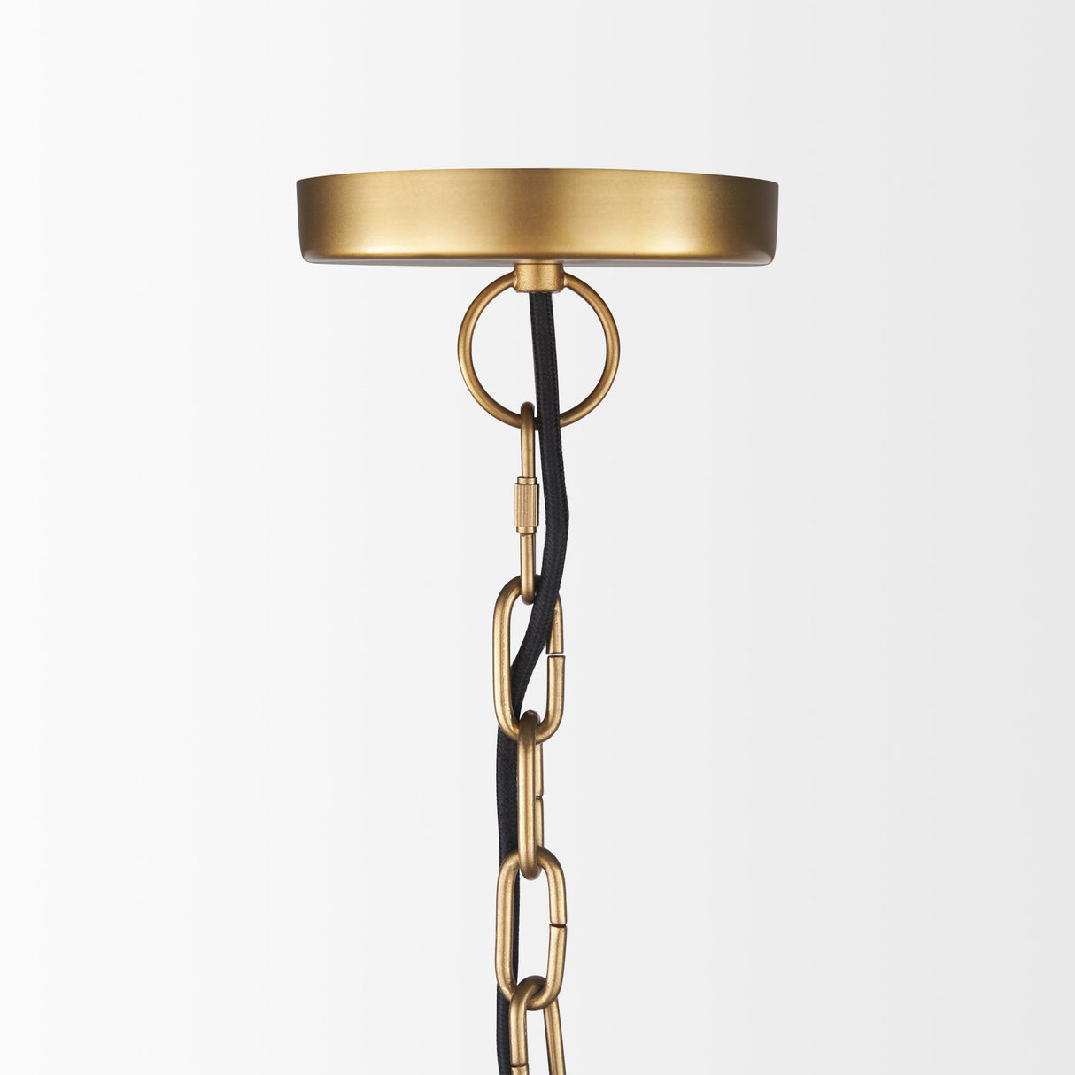 Karina 24" Round Brass-tone Hammered Metal Dome Pendant Light by Mercana at Eve Furniture