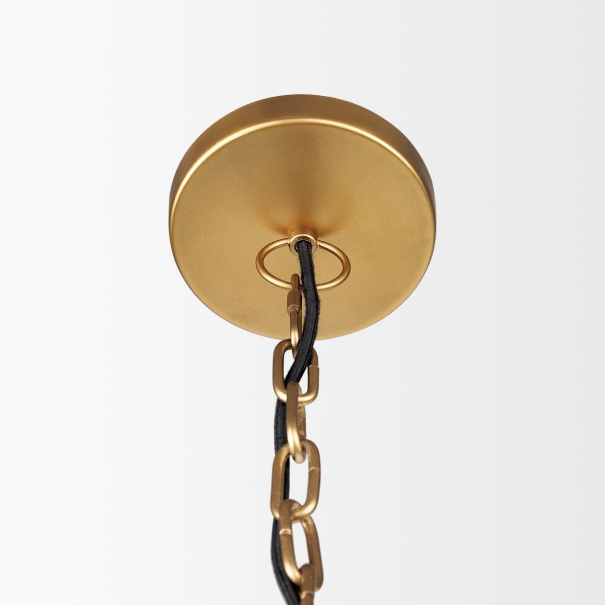 Karina Round Brass-tone Hammered Metal Dome Pendant Light by Mercana at Eve Furniture