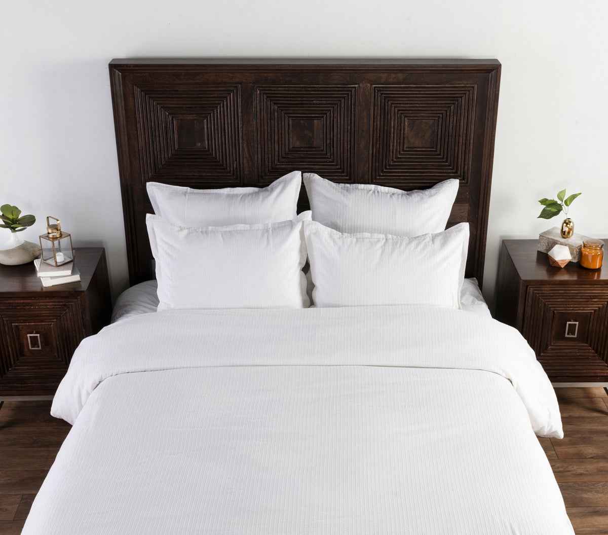 Karina White Duvet Cover by Classic Home at Eve Furniture
